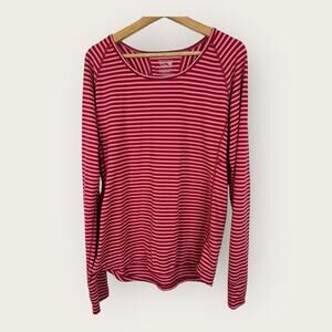 Mountain Hardwear Womens XL Butterlicious Stripe Crew Neck Sweatshirt 1700421